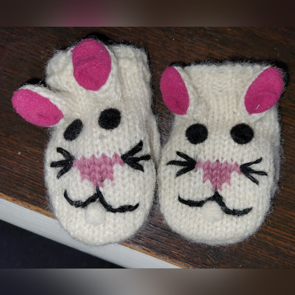 Bunny mittens - 18mo - 2T